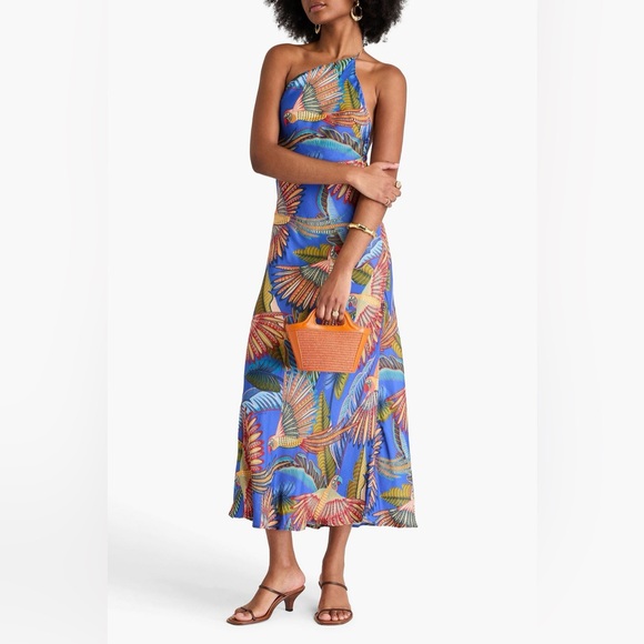 FARM Rio Dresses & Skirts - FARM RIO Tropical One-Shoulder Backless Maxi Dress size Medium